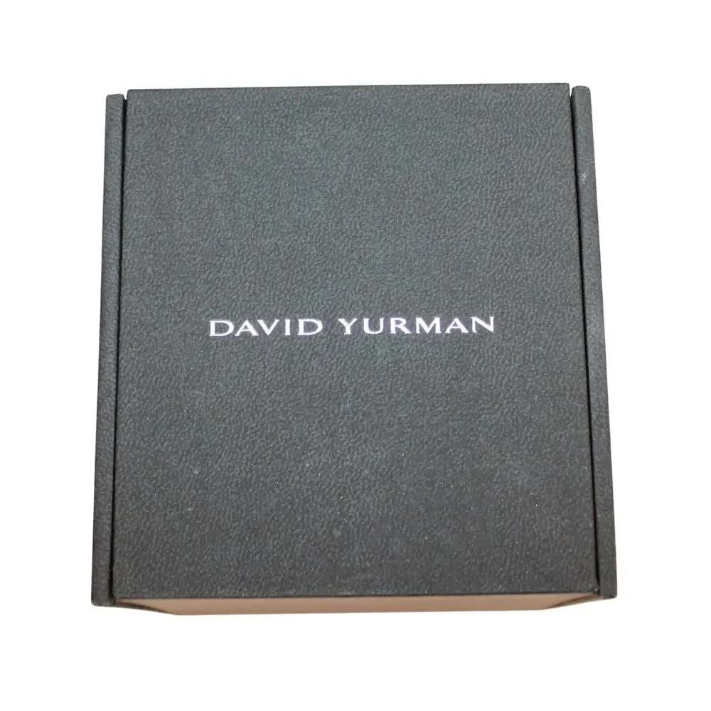 Authentic David Yurman Jewelry Box Empty Presentation Storage Case & polish clth